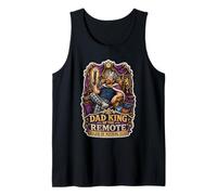Hombre Divertido para papá, Rey del Remoto gobernante de Nada más Camiseta sin Mangas
