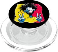 Hombre Doble Paz Retrato Pop Retrato Gráfico Signo Gesto PopSockets PopGrip para MagSafe