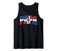 Hombre Dominican Papa Día del Padre Primera Vez Papá Camiseta sin Mangas