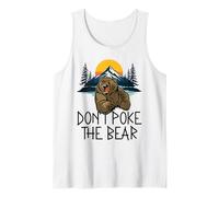 Hombre Don't Poke The Bear Warning Funny Grizzly Spirit Animal Camiseta sin Mangas