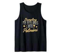 Hombre Dumpling Mis Sentimientos En Pelmeni para Ruso Dumpling Lover Camiseta sin Mangas