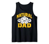 Hombre Dungeons & Dragons Father's Day Natural 20 Dad D20 D4 D8 Camiseta sin Mangas
