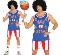 Hombre Ee.uu. Jugador de Baloncesto Disfraz Basketballer Conjunto Nuevo Fg