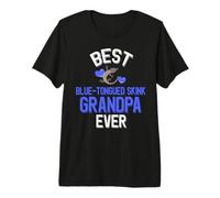 Hombre El Mejor Abuelo Skink de Lengua Azul Camiseta Premium