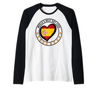 Hombre El mejor chico del mundo afortunado de ser hermano español Kid Brother Camiseta Manga Raglan