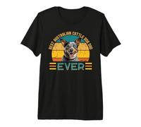 Hombre El Mejor diseño de Perro Ganado Australiano Camiseta Premium