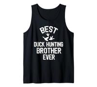 Hombre El Mejor Hermano de Caza de Patos Divertido jamás Cazador Camiseta sin Mangas