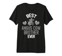 Hombre El Mejor Hermano de la Vaca Angus Camiseta Premium