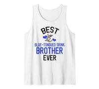 Hombre El Mejor Reptil de Lengua Azul Skink Brother Ever Cute Camiseta sin Mangas