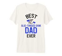 Hombre El Mejor Reptil de Lengua Azul Skink Dad Ever Cute Camiseta Premium
