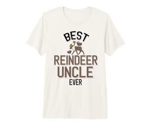 Hombre El Mejor tío Reno de la Historia, Linda Familia de Renos Camiseta Premium