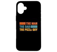 Hombre El papá El repartidor de Pizza para los Amantes de la Pizza Carcasa para iPhone 16 Plus