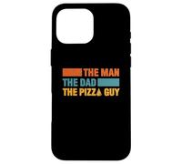Hombre El papá El repartidor de Pizza para los Amantes de la Pizza Carcasa para iPhone 16 Pro MAX
