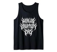 Hombre El papá más grande del mundo Heavy Metal Deathcore Funny Camiseta sin Mangas