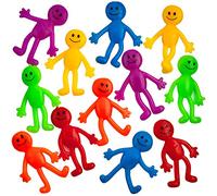 Hombre elástico y Flexible (Paquete de 36) Colores Divertidos Surtidos, una Textura pegajosa, elástica, Viscosa y pegajosa, Juguete para aliviar la ansiedad y el estrés, Gran Regalo para Fiestas