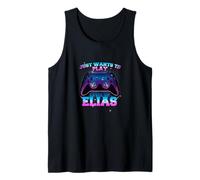 Hombre ELIAS - LEVEL UP con controller: SOLO QUIERE JUGAR Camiseta sin Mangas