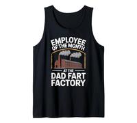 Hombre Empleado del Mes en el Humor Adulto Dad Fart Factory Camiseta sin Mangas