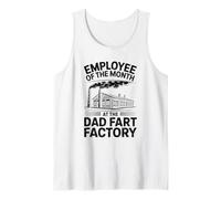 Hombre Empleado del Mes en el Humor Adulto Dad Fart Factory Camiseta sin Mangas