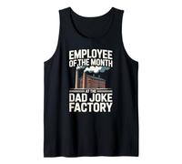 Hombre Empleado del Mes en la fábrica de bromas de papá Humor para Hombres Camiseta sin Mangas
