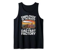 Hombre Empleado del Mes En La Fábrica De Pedos De Papá Adulto Broma De Mordaza Camiseta sin Mangas