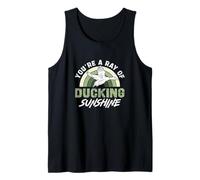 Hombre Eres un Rayo de Sol Divertido Cazador de Aves acuáticas y Patos Camiseta sin Mangas