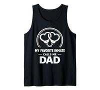 Hombre Esposas de corazón de My Favorite Inmate Calls Me Dad Camiseta sin Mangas