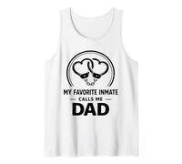 Hombre Esposas de corazón de My Favorite Inmate Calls Me Dad Camiseta sin Mangas