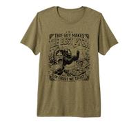 Hombre Este Chico Hace la Mejor Pizza Funny Bear Italian Chef Camiseta Premium