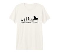 Hombre Evolución de un Pianista Camiseta Premium