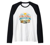 Hombre Extraño un Lugar en el Que Nunca he Estado, Presente para la pasión por los Viajes Camiseta Manga Raglan