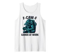 Hombre F-Caw-F Gamer En El Trabajo - Funny Raven Crow Gaming Camiseta sin Mangas