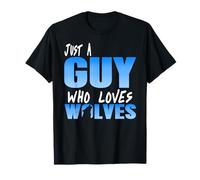 Hombre fanático de Lobos Vida Salvaje Instinto de Manada Camiseta