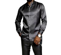 Hombre Fénix/Pluma/Tigre Estampado Conjunto 2 Piezas Traje Botones Camisa y Pantalones Cintura Elástica Tema Animal Atuendo Casual