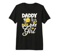 Hombre Fiesta de cumpleaños con temática de Daddy of The Bee Day para niñas Camiseta Premium