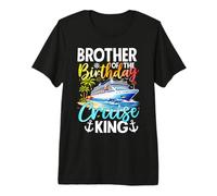 Hombre Fiesta de cumpleaños de Brother of The Birthday Cruise King Camiseta Premium