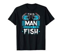 Hombre Fishing Gifts Boyfriend Fishermen Dad This Man Loves To Fish Camiseta
