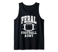 Hombre Football Aunt,Loud Proud Cheer Auntie Feral Football Aunt Camiseta sin Mangas