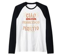 Hombre Francesco Idea Regalo Personalizzata Nome Divertente Camiseta Manga Raglan