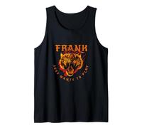 Hombre FRANK - Bonito nombre de niño con tigre: Sólo quiere jugar Camiseta sin Mangas