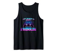 Hombre FRIDOLIN - LEVEL UP con controller: SOLO QUIERE JUGAR Camiseta sin Mangas
