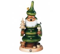 Hombre fumador árbol, 21 cm. de alto, original de los Montes Metálicos (Erzge...