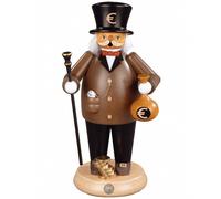 Hombre fumador banquero, 25 cm. de alto, original de los Montes.. MU 16617 nuevo