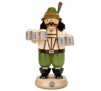 Hombre fumador camarero bávaro, 21 cm. de alto, original de los Montes Metáli...