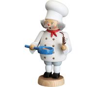 Hombre fumador cocinero, 21 cm. de alto, original de los Montes Metálicos (Er...