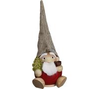 Hombre fumador enanito del bosque Papá noel, 19 cm. de alto, original de los ...