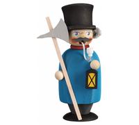 Hombre fumador guardia nocturno, 15 cm. de alto, original de los Montes Metál...