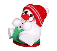 Hombre fumador hombre de nieve con deslizador, 9 cm. de alto, original de los...