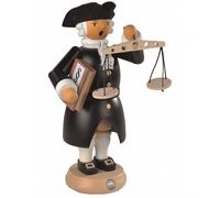 Hombre fumador juez, 27 cm. de alto, original de los Montes Met.. MU 16260 nuevo