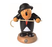 Hombre fumador pequeño Müller Charlie Chaplin, 16 cm. de alto, original de lo...