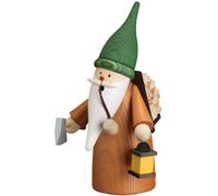 Hombre fumador recolector de leña, 16 cm. de alto, original de los Montes Met...